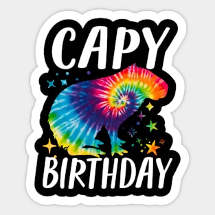 Happy Birthday Capybara Sticker